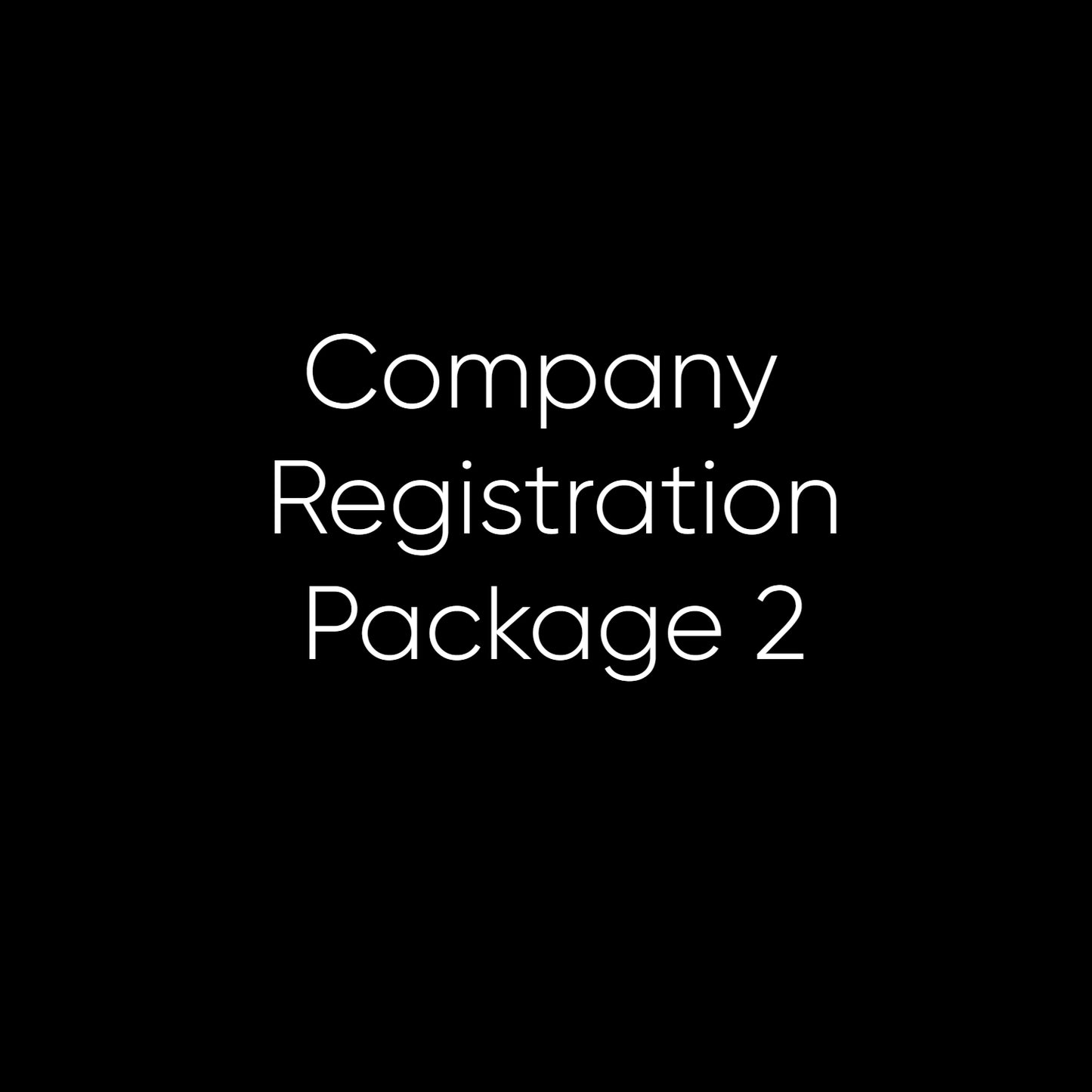 Company Registration - Package 2