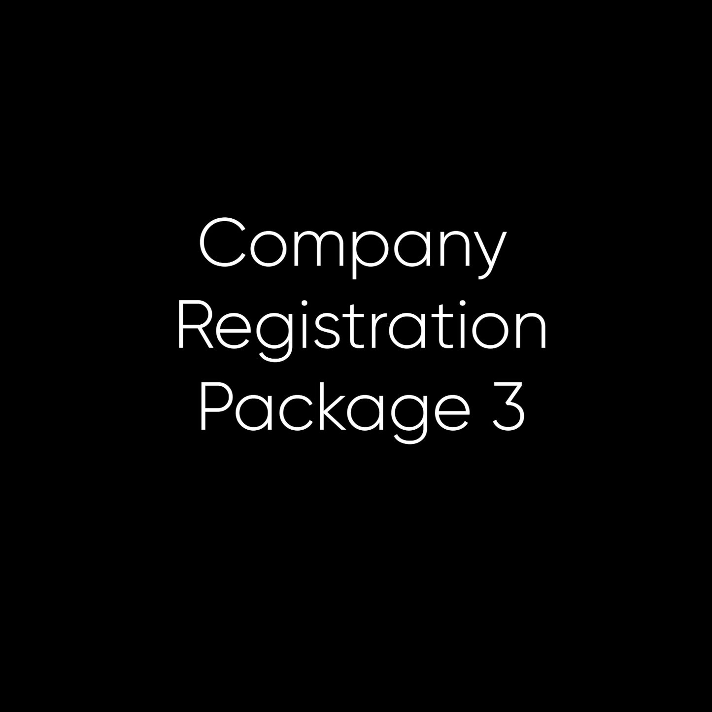 Company Registration - Package 3