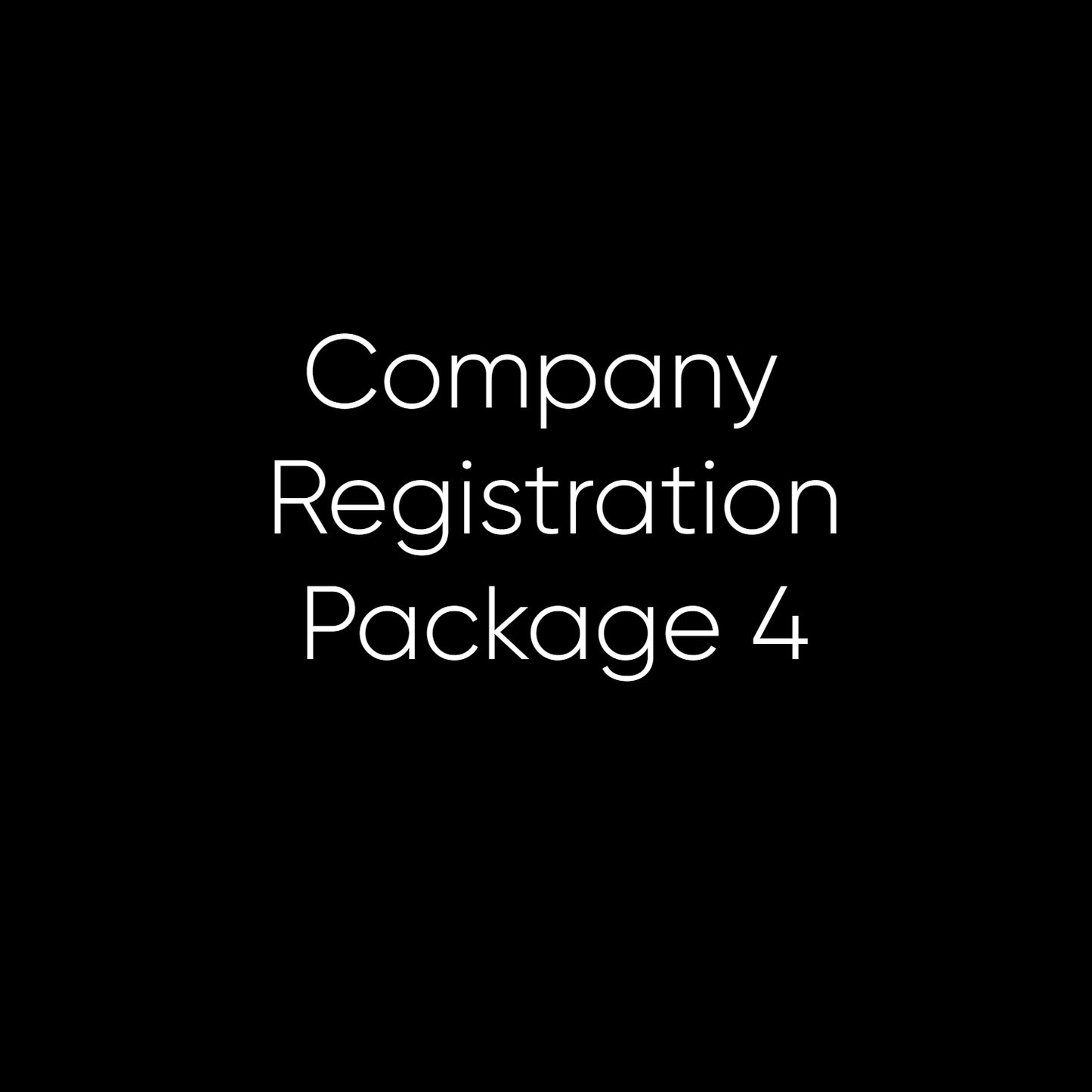 Company Registration - Package 4